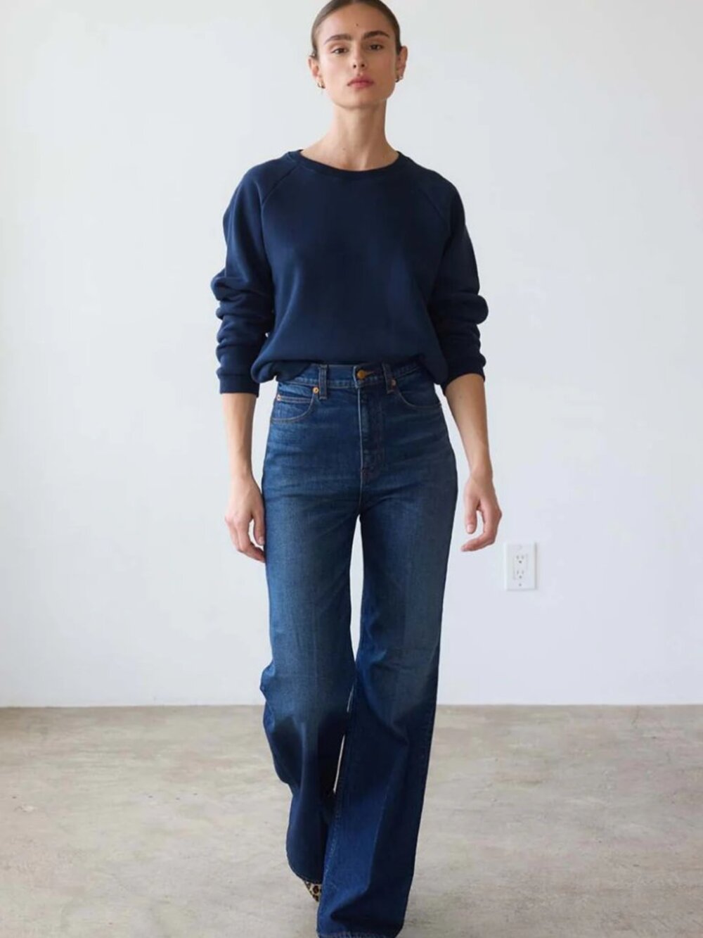 Jamie Haller The Crease Jean in Distressed Dark 27
